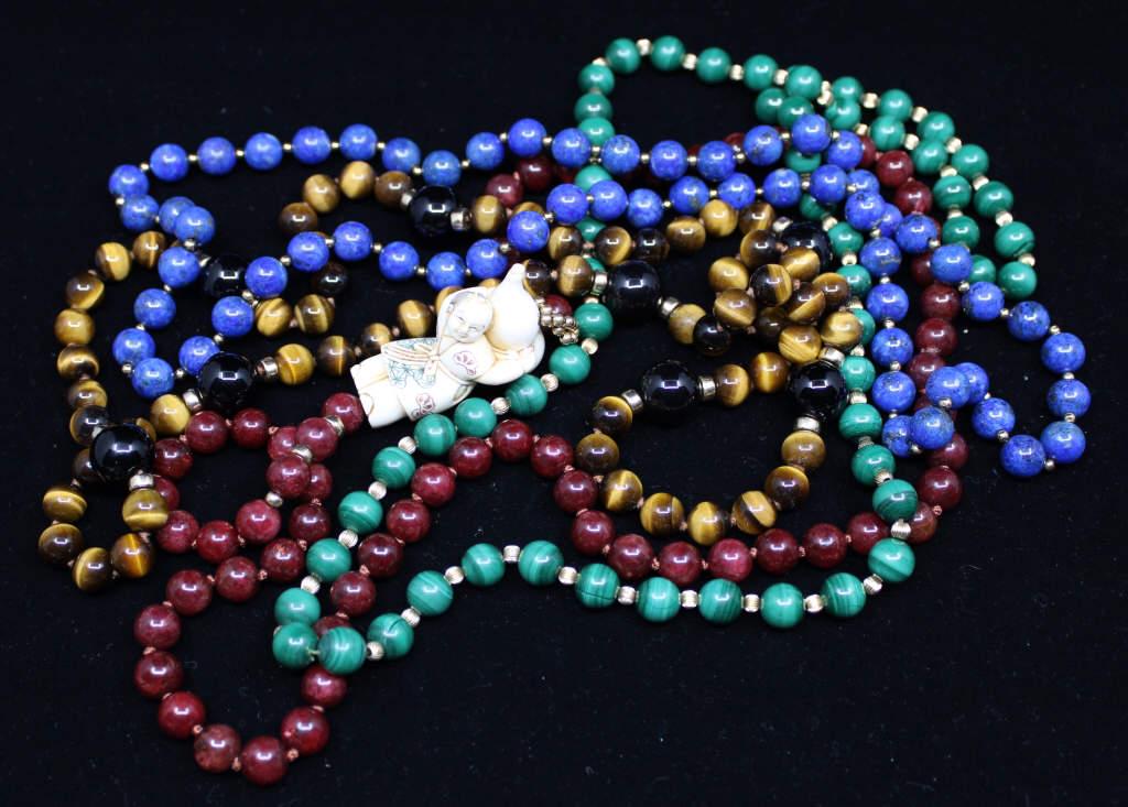 Hard Stone Necklace Grouping (1 of 4)