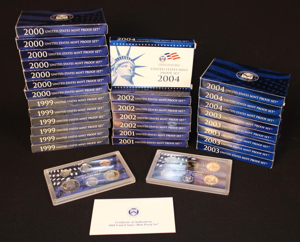 Large Lot of US Proof Sets (1 of 2)