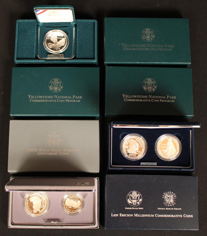 (8) US Commemorative Silver Dollars-Leaf Ericson (1 of 2)