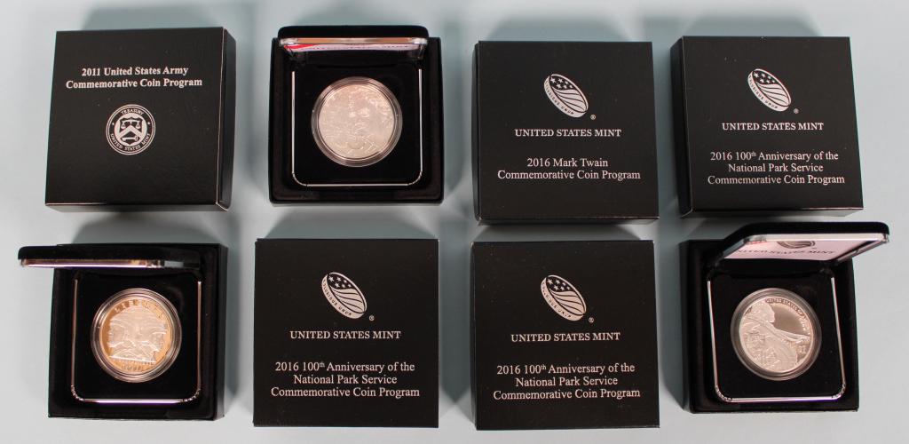(8) US Commemorative Silver Coins (1 of 3)