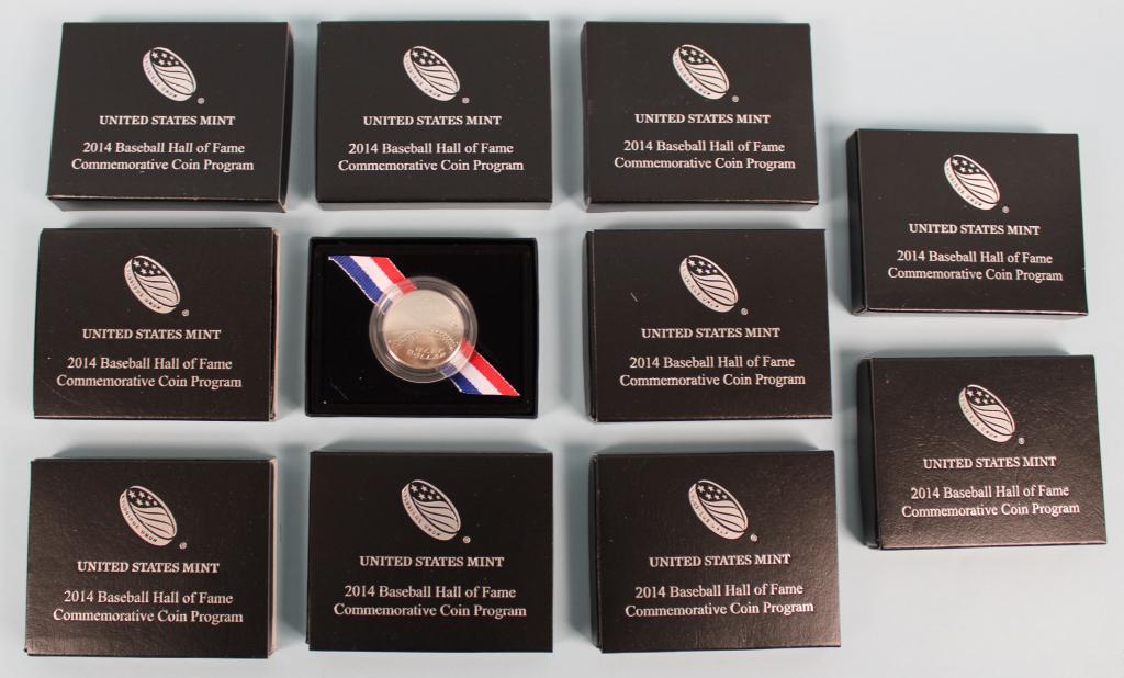 (11) 2014 US Baseball Half Dollar Comm. Coins (1 of 1)