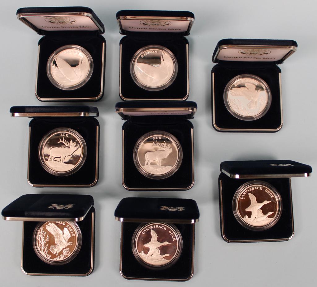 (8) 2003 US Mint Silver Centennial Medals (1 of 2)