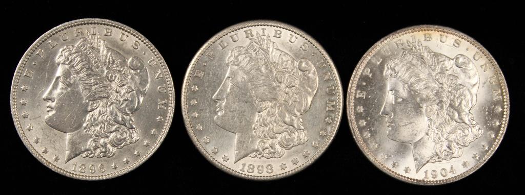 (3) Morgan Silver Dollars (1 of 2)