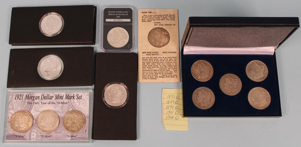 (13) Morgan Silver Dollars (1 of 10)
