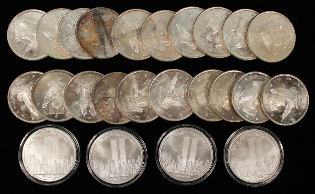 (24) Silver One Ounce Rounds .999 Fine (1 of 4)