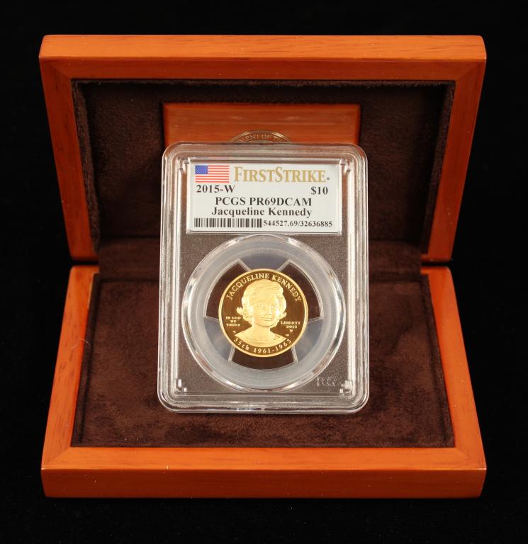 $10 Gold Commemorative Coin-Jacqueline Kennedy (1 of 5)
