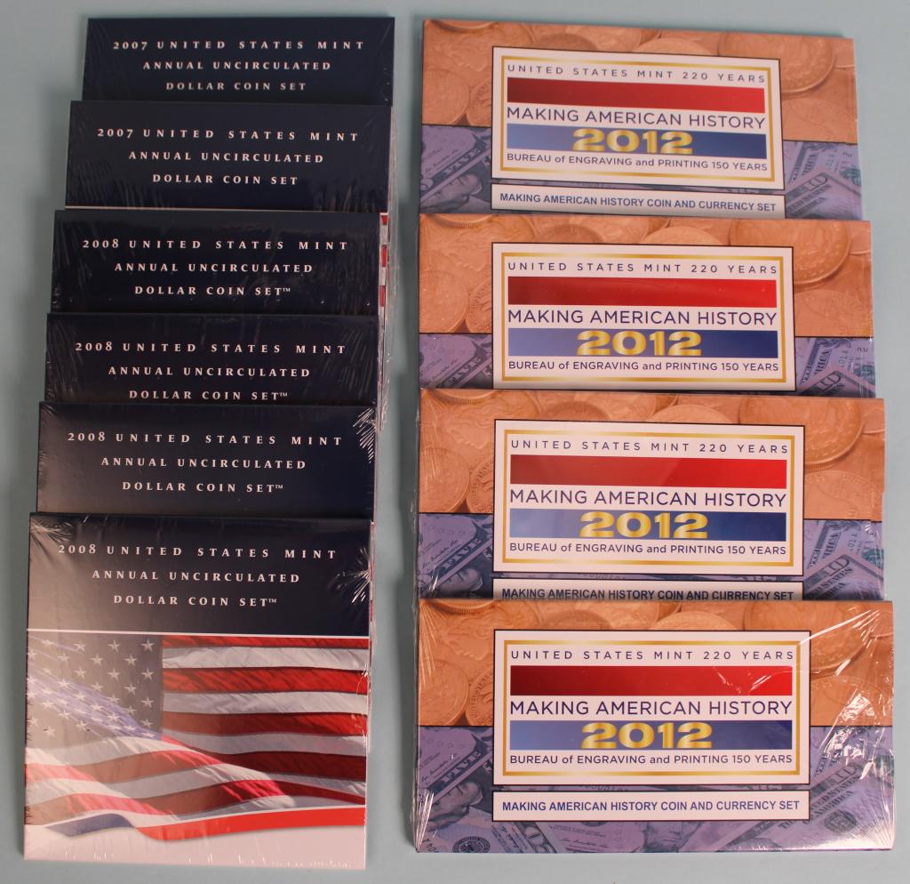 (10) US Mint Silver Dollar Sets (1 of 3)