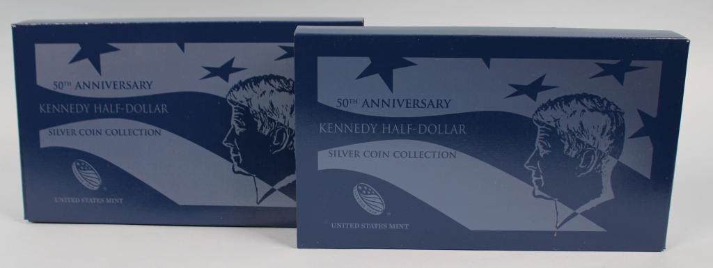 (2) US Mint 50th Anniversary Silver Kennedy Halves (1 of 3)