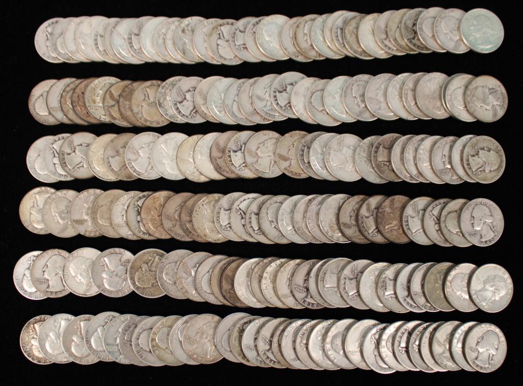 (160) Silver Washington Quarters-90% (1 of 1)