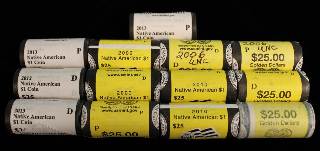(13) US MInt Rolls Sacagawea Dollars (1 of 4)