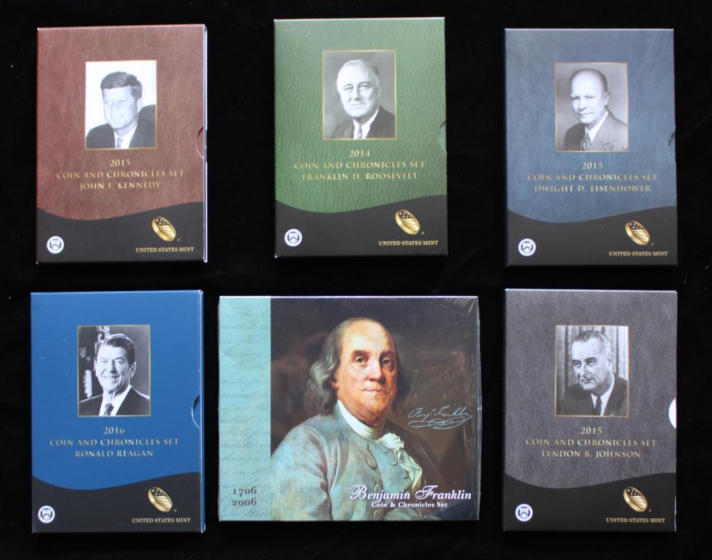 (6) Coin & Chronicles Sets 2014-2016 (1 of 1)