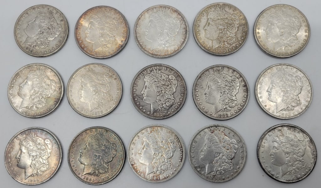 (15) Morgan Silver Dollars pre-1901 (1 of 2)