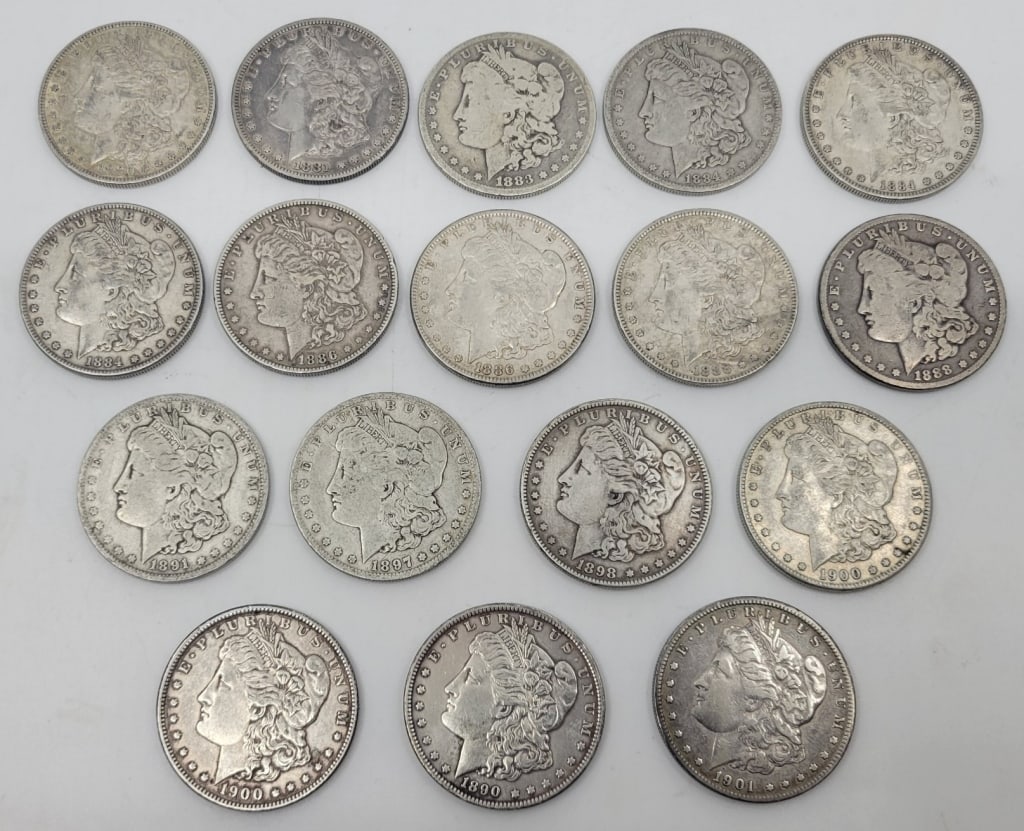 (17) Morgan Silver Dollars pre-1901 (1 of 2)