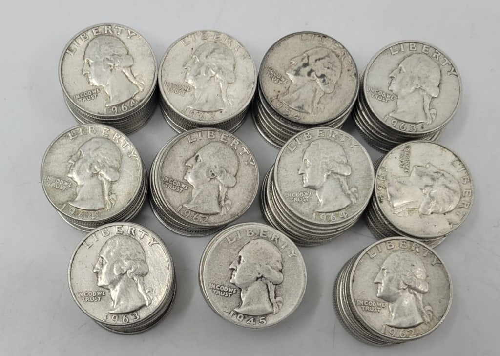 (110) Silver Washington Quarters (1 of 3)