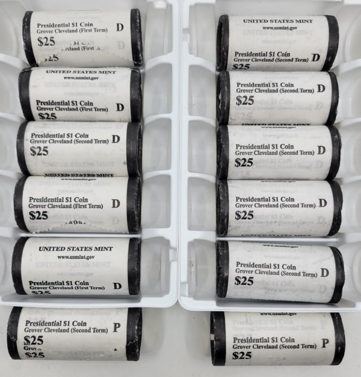 (12) Mint Rolls US Presidential Dollars Coins Unc (1 of 2)