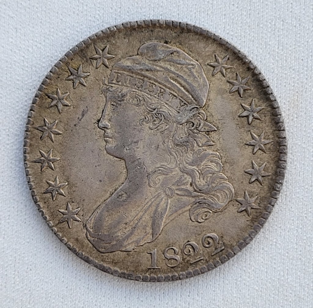 1822- 50c. Capped Bust  Half Dollar (1 of 5)