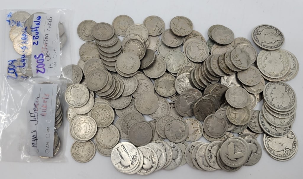Barber Silver Halves, Standing Liberties, Nickels (1 of 6)