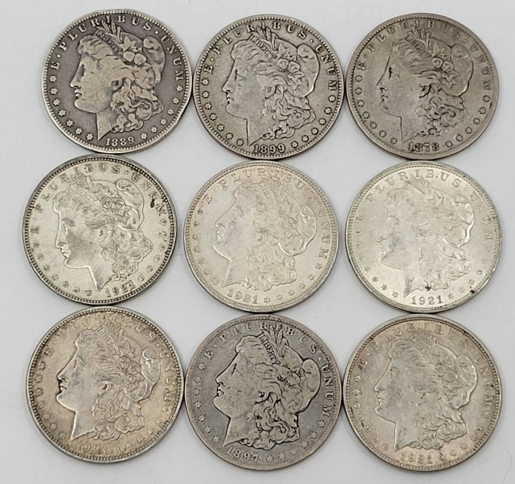 (8) Morgan Silver Dollars, (1) 1978 CC (1 of 4)