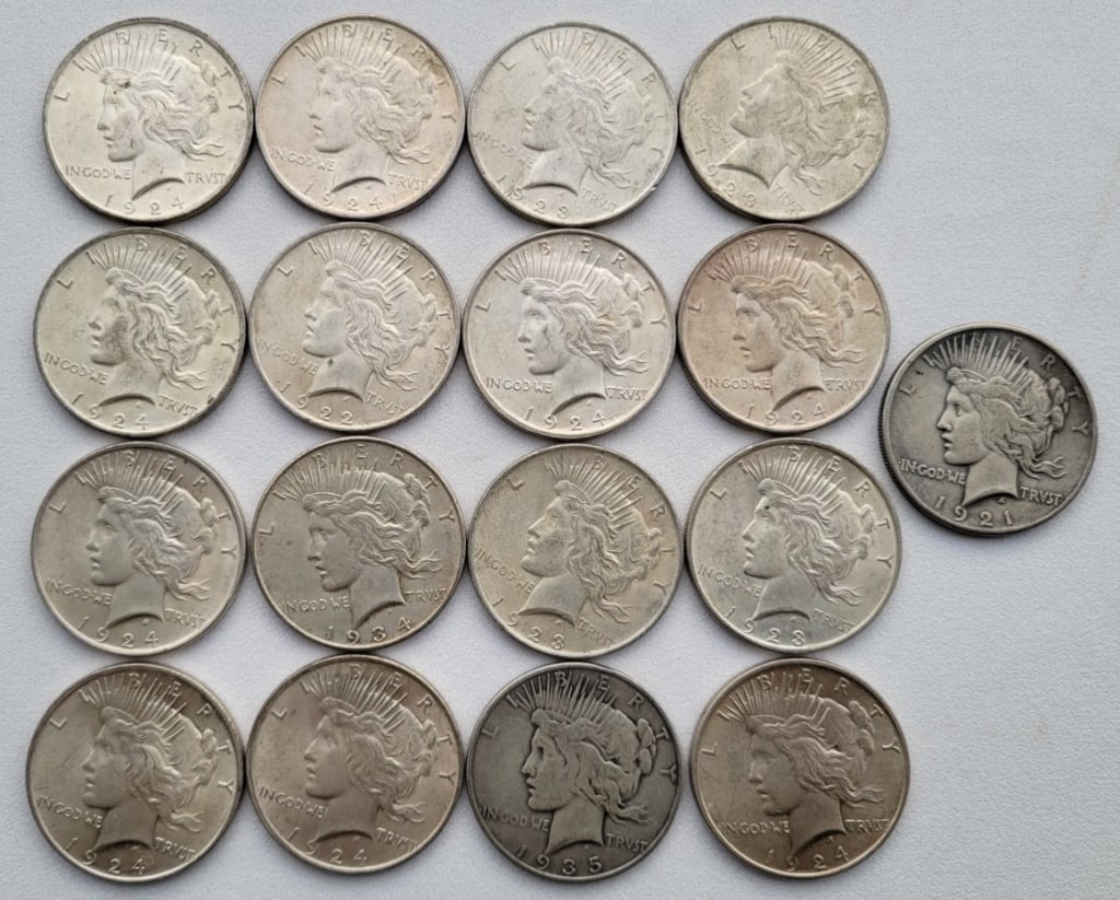 (17) Silver Peace Dollars (1 of 4)