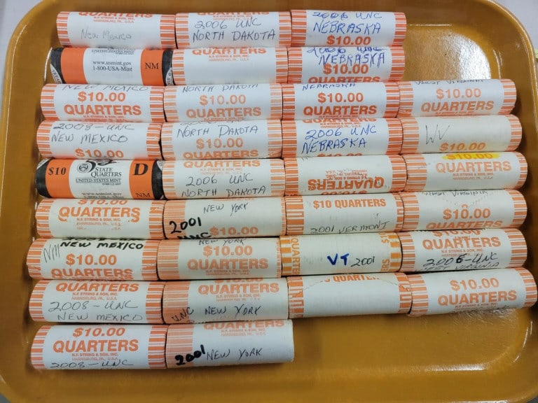 (32) Unc. Rolls State Quarters (1 of 2)