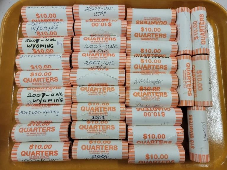 (32) Unc. Rolls State Quarters (1 of 2)