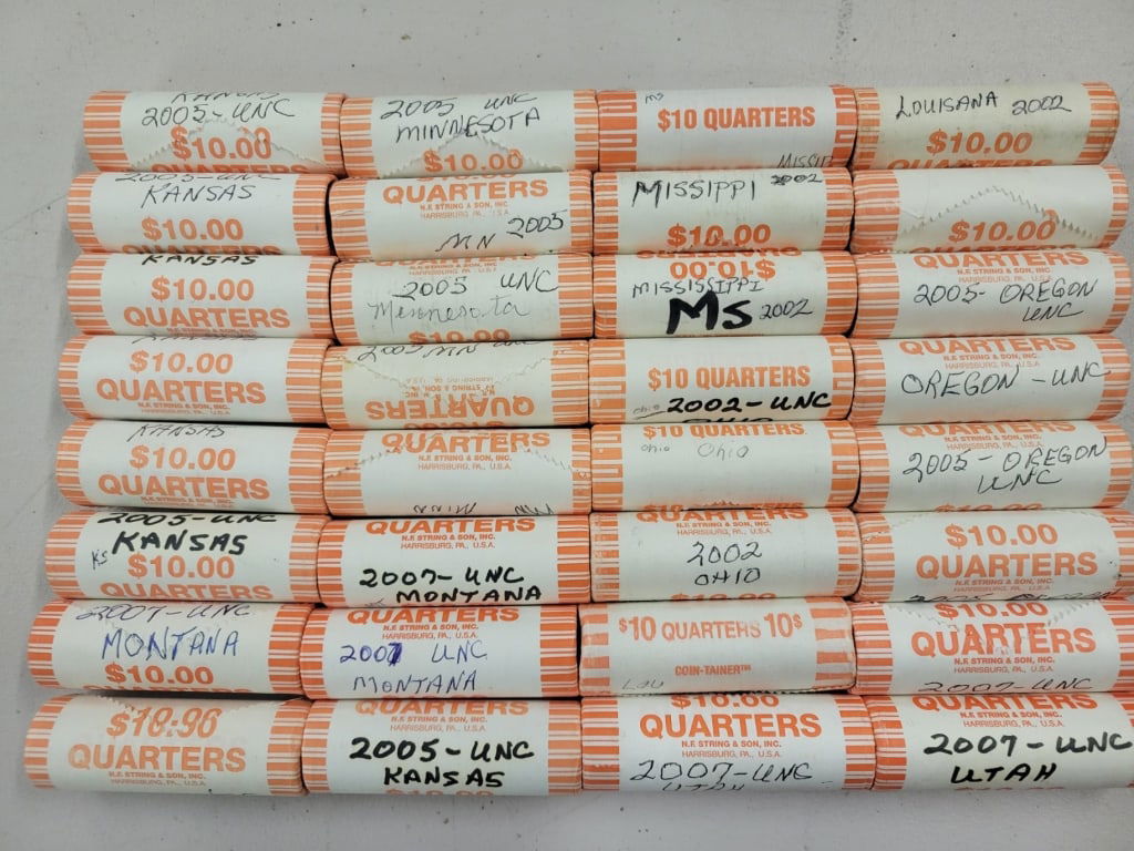 (32) Unc. Rolls State Quarters (1 of 2)