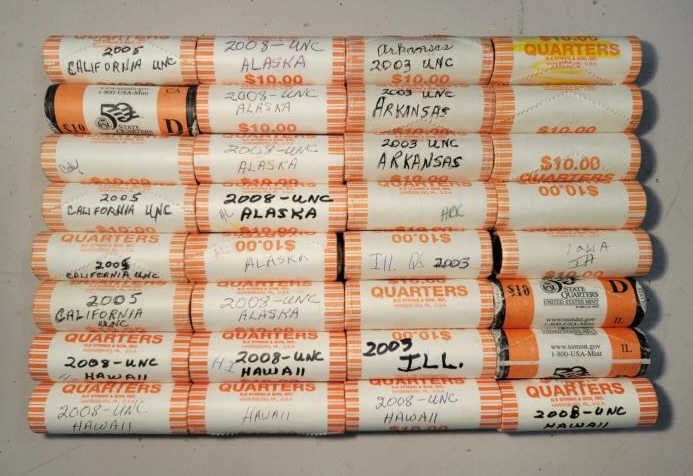 (32) Unc. Rolls State Quarters (1 of 2)