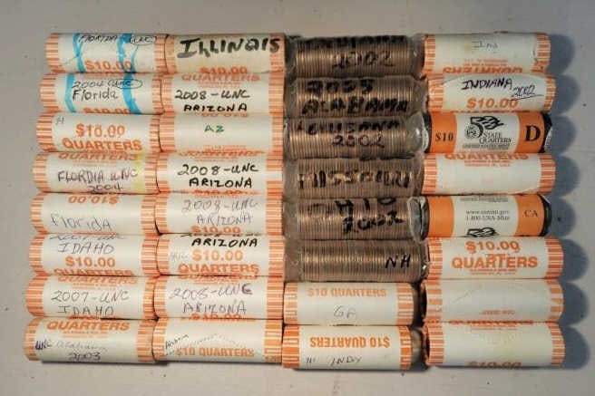 (33) Unc. Rolls State Quarters (1 of 2)