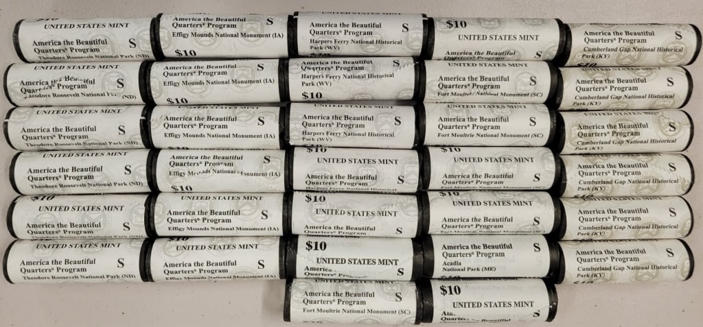 Unc America The Beautiful Quarters S $320 Face (1 of 2)