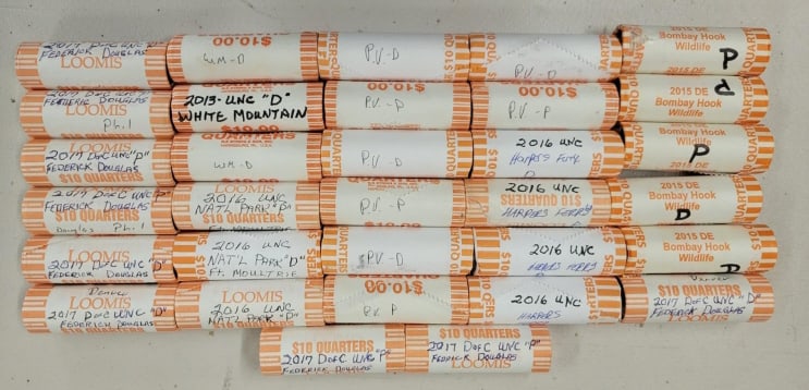 Unc America The Beautiful Quarters $320 Face (1 of 2)