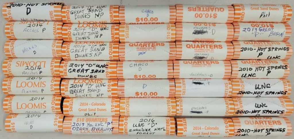 Unc America The Beautiful Quarters $350 Face (1 of 2)