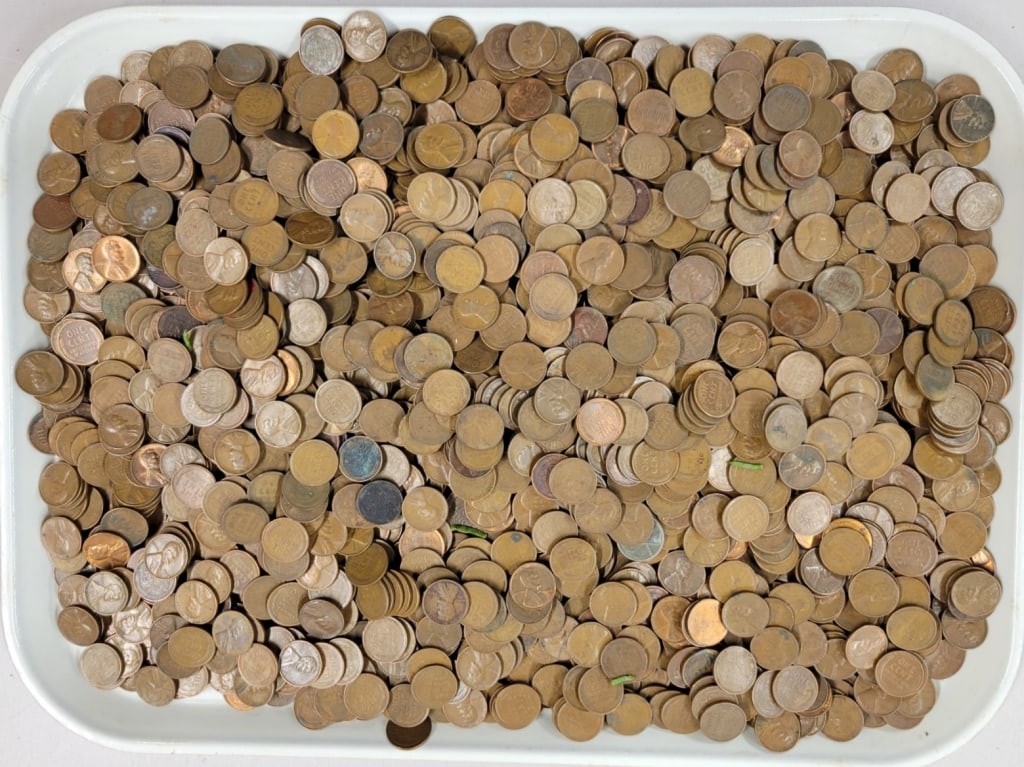 12 Pounds of Wheat Pennies Unsearched: 12 Pounds of Wheat Pennies Unsearched