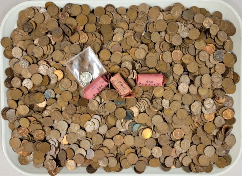 12  Pounds of Wheat Pennies Unsearched (1 of 4)