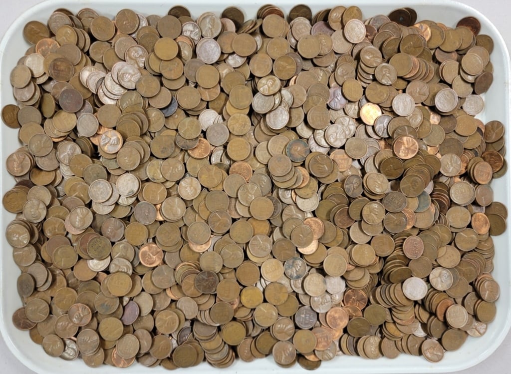 11  Pounds of Wheat Pennies Unsearched (1 of 4)