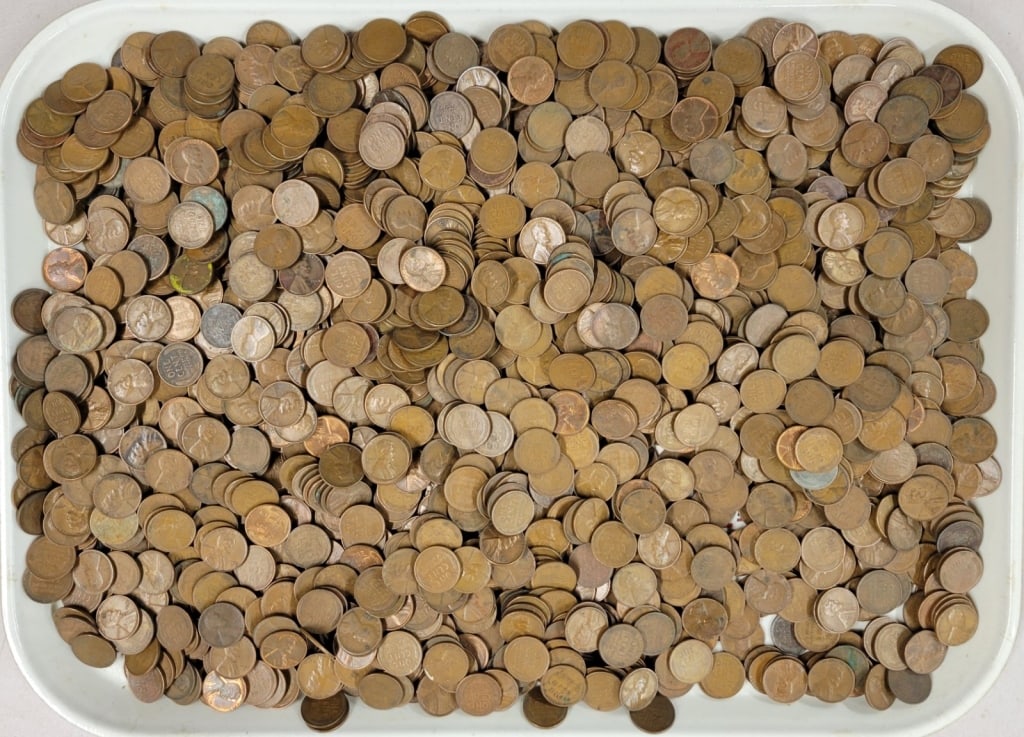 12  Pounds of Wheat Pennies Unsearched (1 of 4)