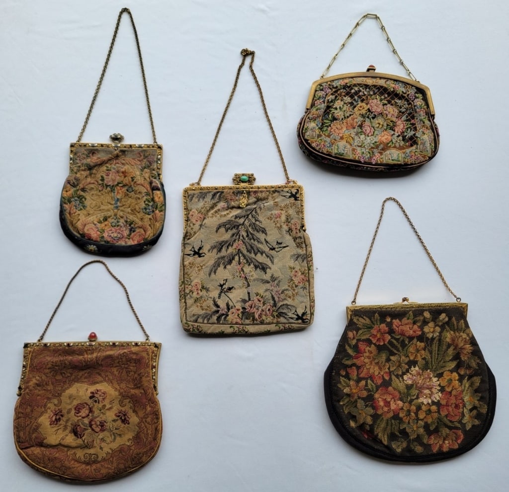 Antique Needlepoint Purses (1 of 2)