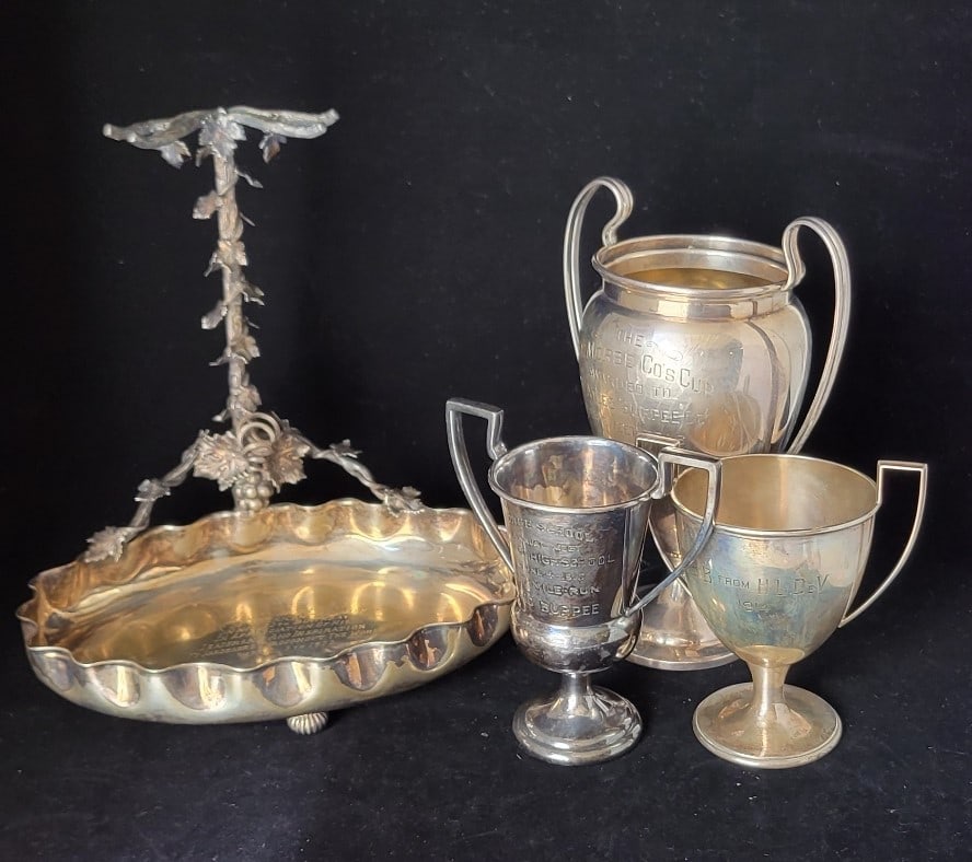 2 Sterling Silver Trophy's &  Presentation Piece (1 of 9)