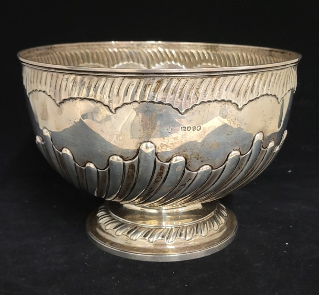 English Georgian Silver Center Bowl (1 of 8)