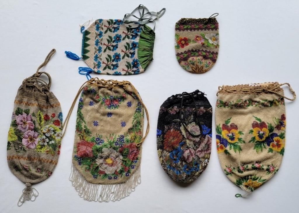 Grouping of 19th C Beaded Bags (1 of 2)