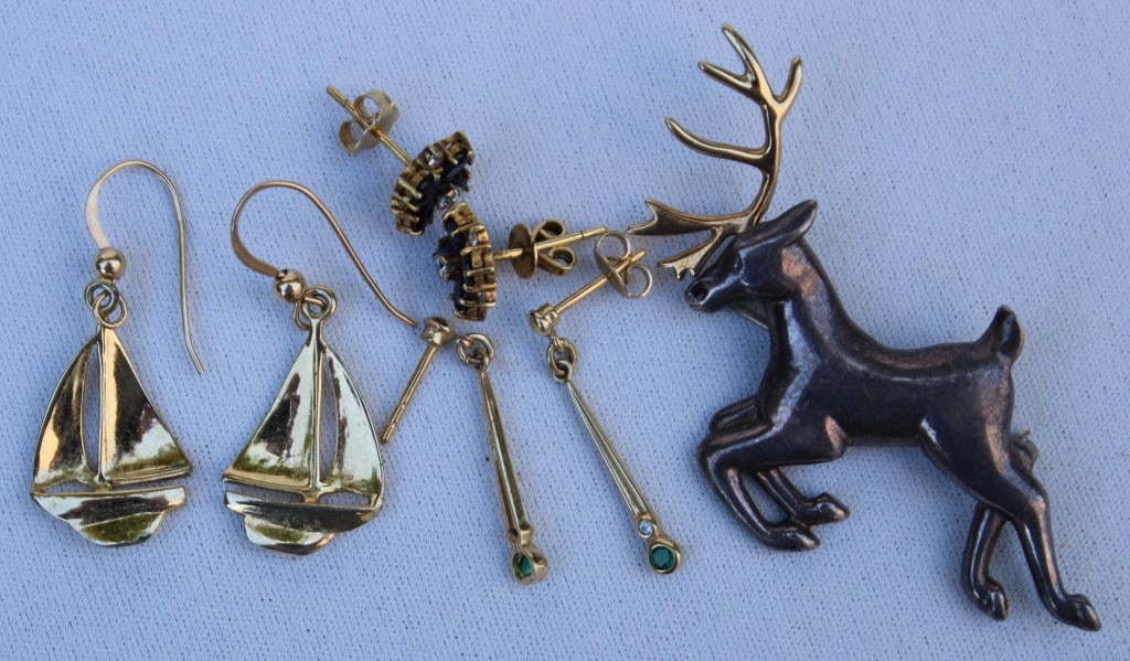 Estate Jewelry Grouping 14K & Sterling (1 of 3)