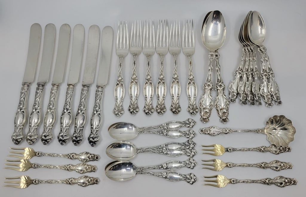 Gorham Lily Sterling Silver Flatware (1 of 2)