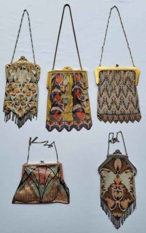 Antique Art Deco Steel Mesh Bags Purses (1 of 2)