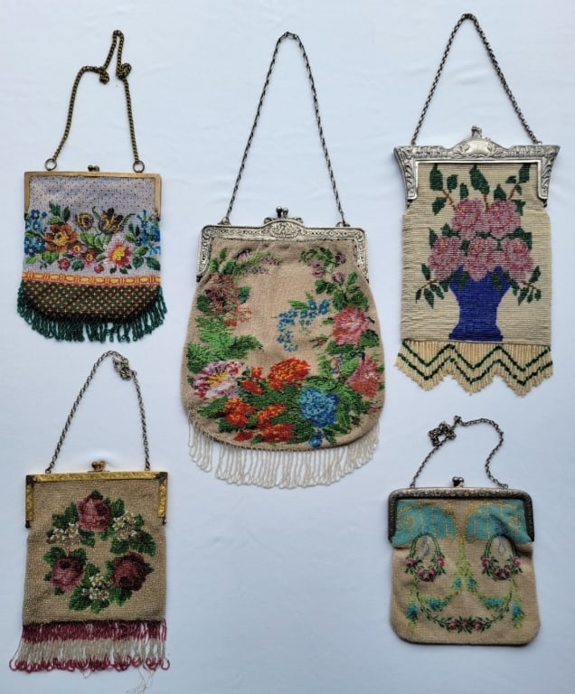 Grouping of Antique Beaded Handbags (1 of 2)