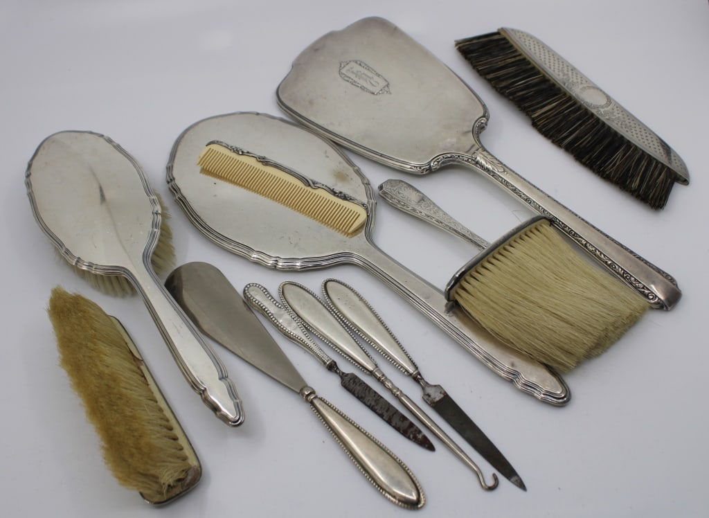 Sterling Dresser Sets (1 of 2)