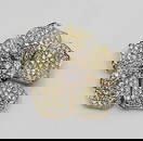 18K Yellow Gold Diamond Flower Brooch
