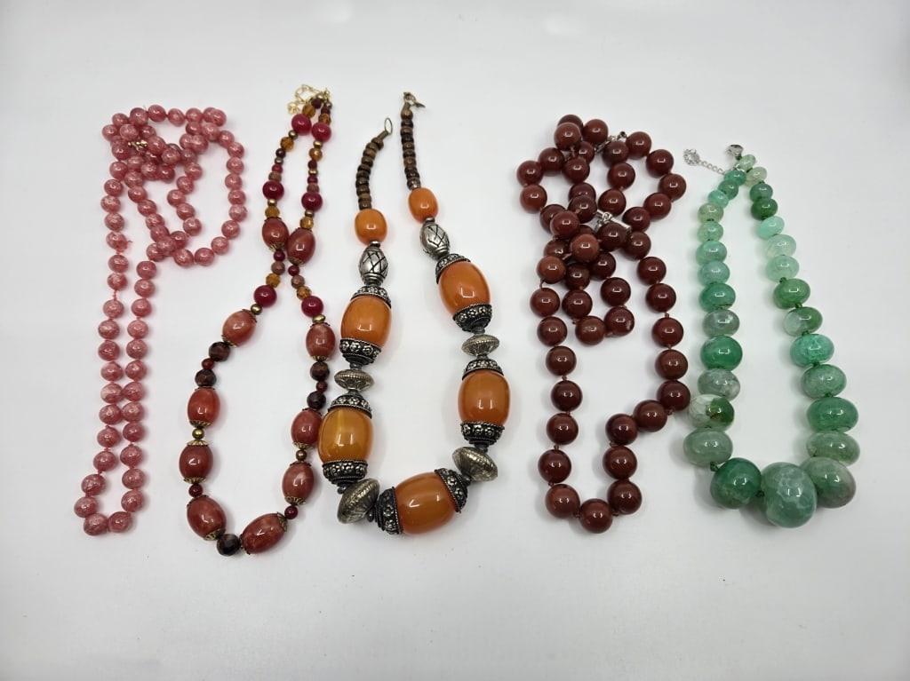 Grouping of Hard Stone Necklace (1 of 1)
