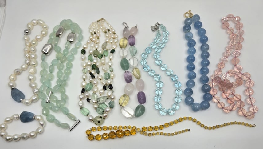 Grouping of Hard Stone Necklace (1 of 1)