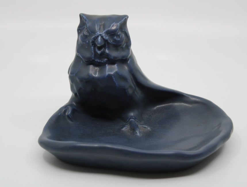 Rookwood Art Pottery Owl Card Holder (1 of 4)