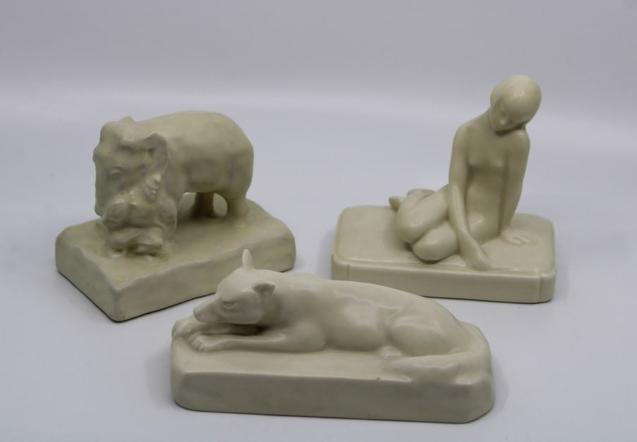 Rookwood Pottery Paperweights (1 of 3)