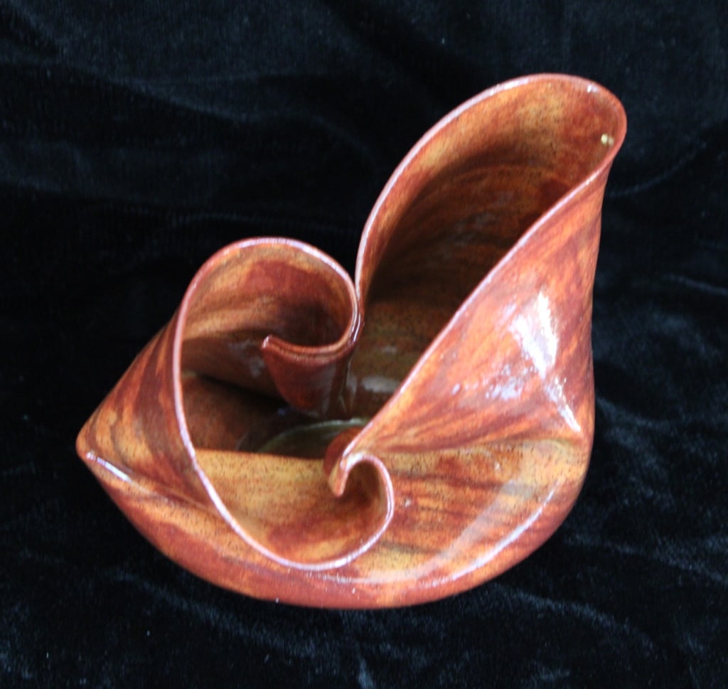 George Ohr Pottery Crumpled Vase (1 of 8)